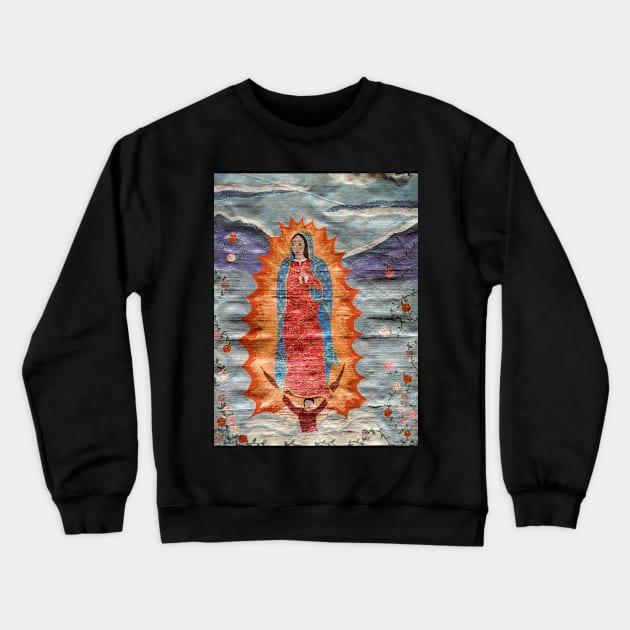 Our Lady of Guadalupe (Papyrus Version) Crewneck Sweatshirt by DebiCady